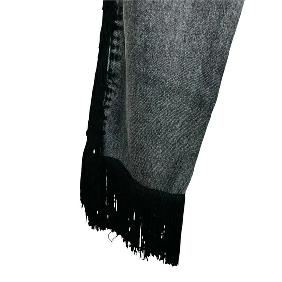 2/$30 Nasty Gal Collection Size 4 Fringe Stone Wash Black Jeans Western Concert - Picture 6 of 8
